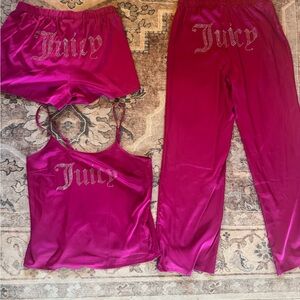 Juicy Couture Women's Magenta Sleepwear Set